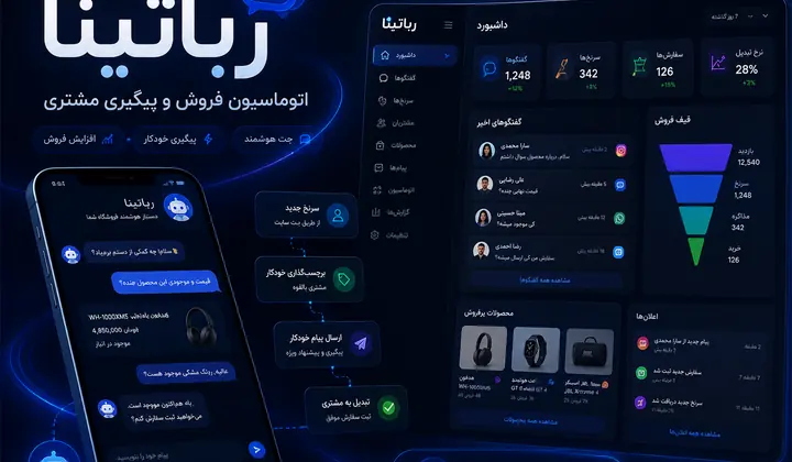 رباتینا؛ کنترل فروش، CRM و اتوماسیون WooCommerce
